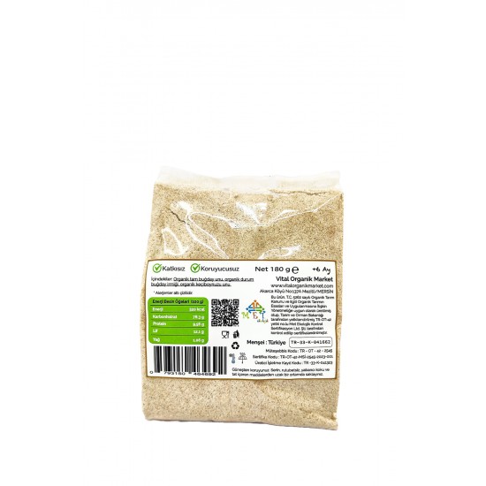 Organik Keçiboynuzlu Bebek Muhallebisi 180g