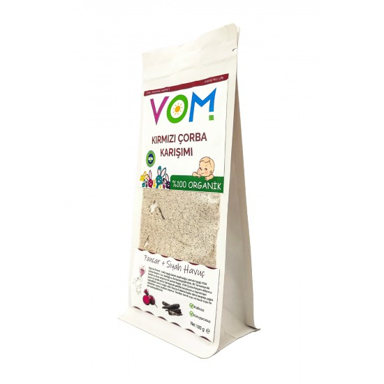 Organik VOM Kırmızı Çorba Karışımı 180g Organik VOM Kırmızı Çorba Karışımı 180g