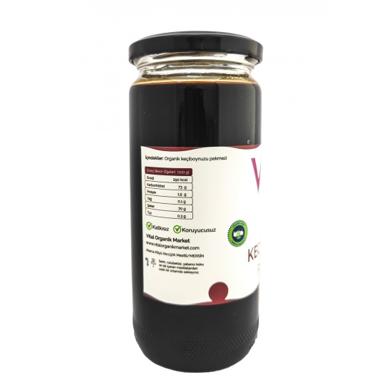 Organik Keçiboynuzu Pekmezi 600g Organik Keçiboynuzu Pekmezi 600g
