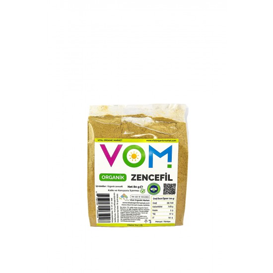 Organik Toz Zencefil 80g Organik Toz Zencefil 80g