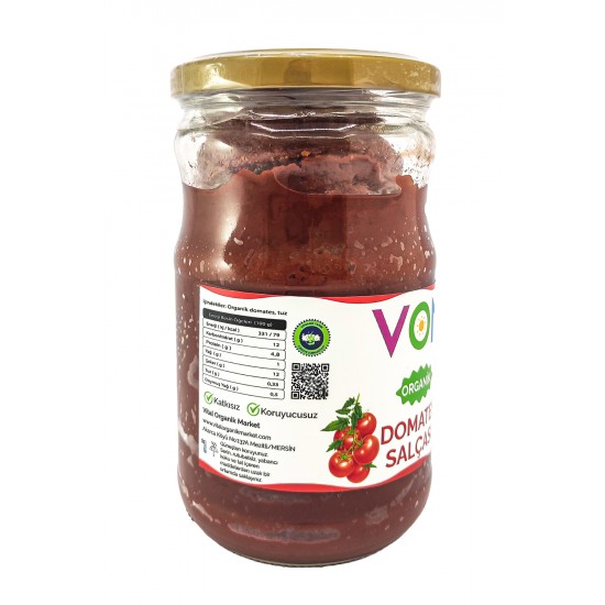 Organik Domates Salçası 660g Organik Domates Salçası 660g