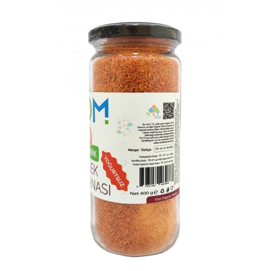 Organik Yoğurtsuz Bebek Tarhanası 400g Organik Yoğurtsuz Bebek Tarhanası 400g